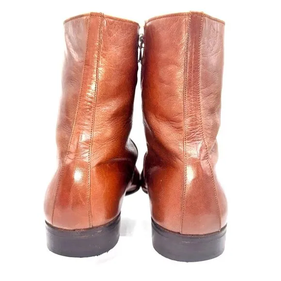 DIOR Vintage Leather Chelsea Boots – Unisex Androgynous Indie Sleaze Classic EUC