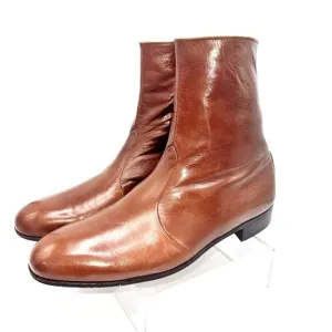 DIOR Vintage Leather Chelsea Boots – Unisex Androgynous Indie Sleaze Classic EUC