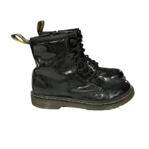Doc‎ Marten 1460 Black Glitter Lace Up Boots Size 4