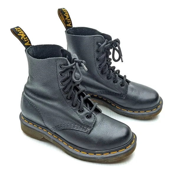 DOC MARTENS 1460 Pascal black lace-up combat boots