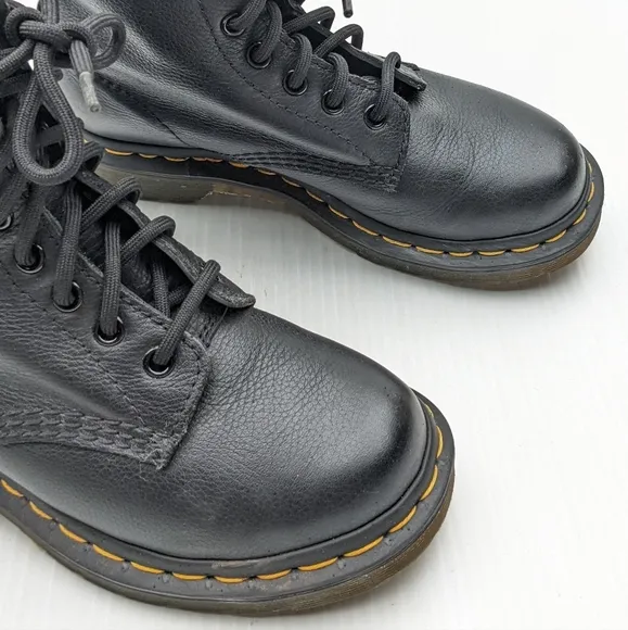 DOC MARTENS 1460 Pascal black lace-up combat boots