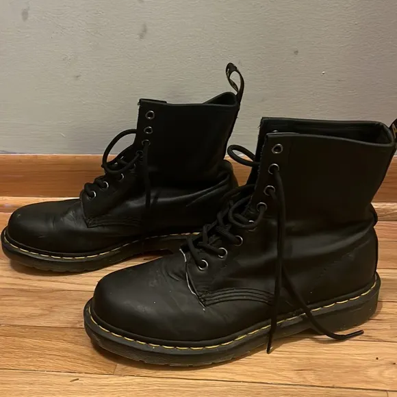 Doc martens lace up boots