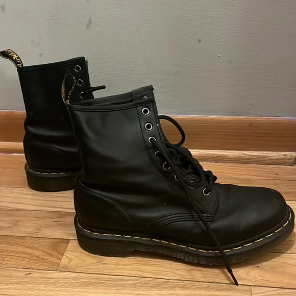 Doc martens lace up boots
