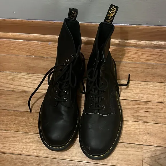 Doc martens lace up boots