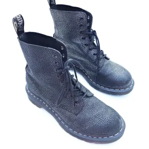 DOC MARTENS Pascal black sparkle lace-up boots