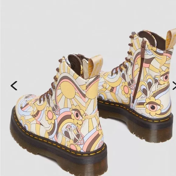 Doc Martens VEGAN RETRO CANVAS JADON lace up combat platform boots‎ size 11 men