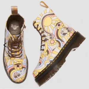 Doc Martens VEGAN RETRO CANVAS JADON lace up combat platform boots‎ size 11 men
