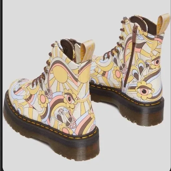 Doc Martens VEGAN RETRO CANVAS JADON lace up combat platform boots‎ size 11 men