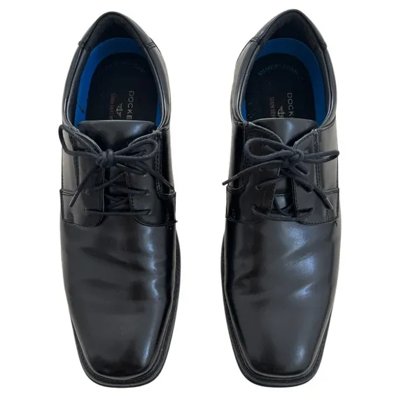 Dockers Black Dress Shoe Slip Resistant Slip On Tie Oxford Loafers Mens Size 11