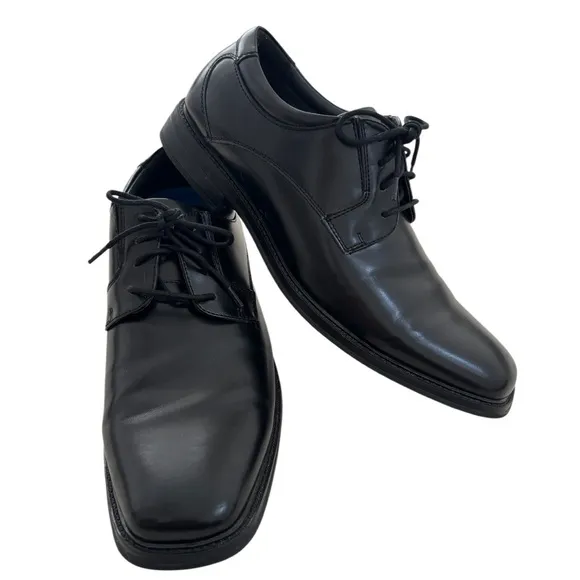 Dockers Black Dress Shoe Slip Resistant Slip On Tie Oxford Loafers Mens Size 11