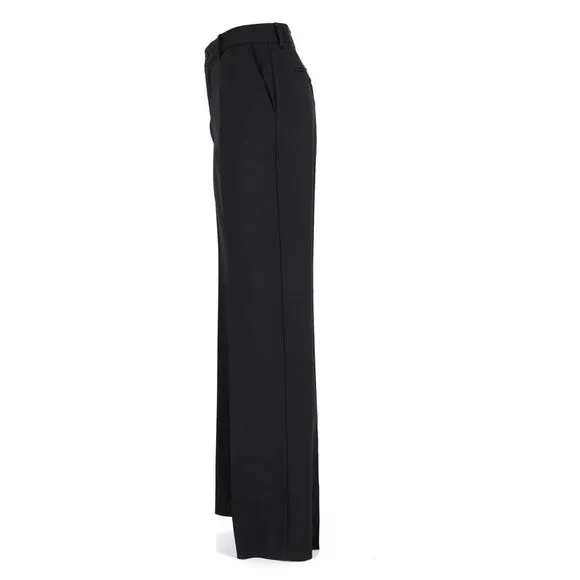 Dolce &amp; Gabbana Straight-Leg Trousers in Black Wool
