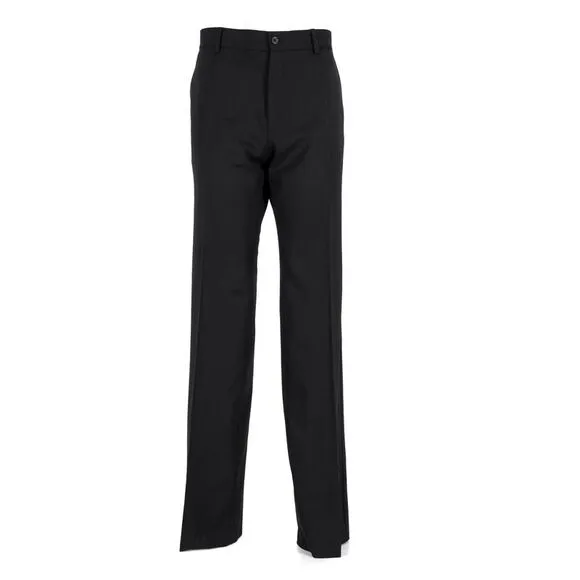 Dolce &amp; Gabbana Straight-Leg Trousers in Black Wool