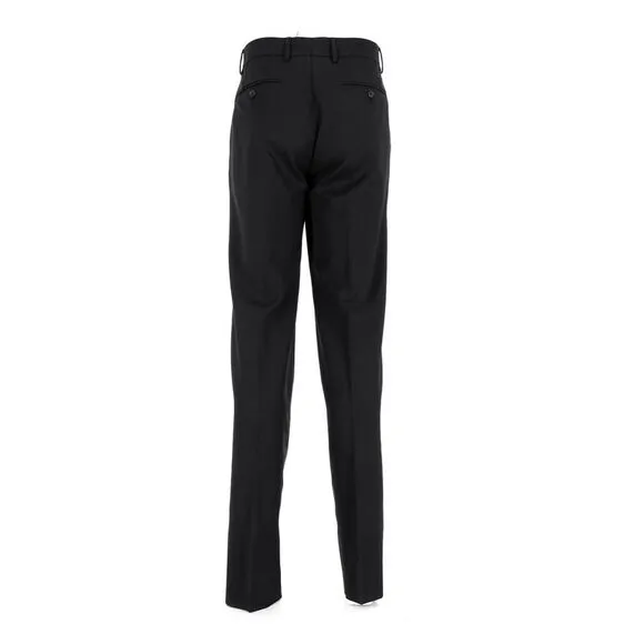 Dolce &amp; Gabbana Straight-Leg Trousers in Black Wool