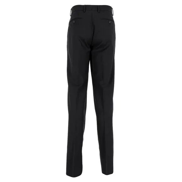 Dolce &amp; Gabbana Straight-Leg Trousers in Black Wool