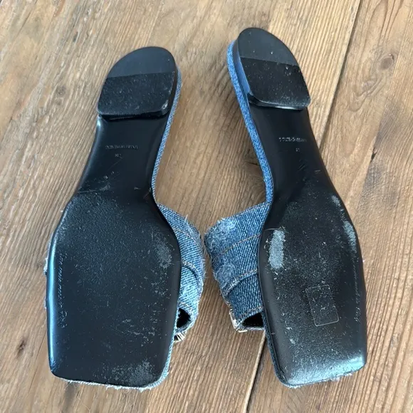 Dolce &amp; Gabbana Women's Blue Denim Slide Sandals