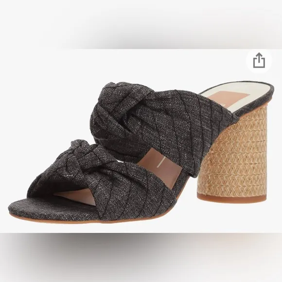 DOLCE VITA JENE DOUBLE KNOT ASH DENIM SANDAL