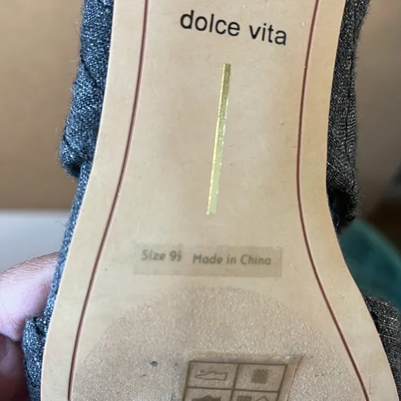 DOLCE VITA JENE DOUBLE KNOT ASH DENIM SANDAL