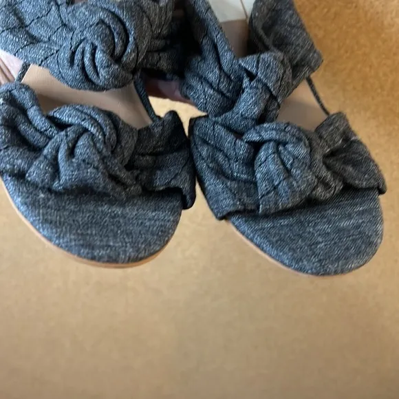 DOLCE VITA JENE DOUBLE KNOT ASH DENIM SANDAL