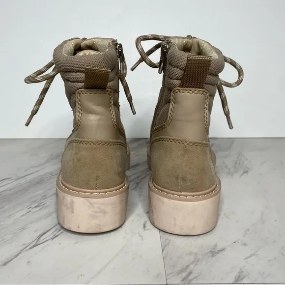 Dolce Vita Lace Up Tan Hiker Boot 6 1/2