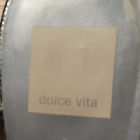 Dolce Vita Silver Flats with Suede Texture