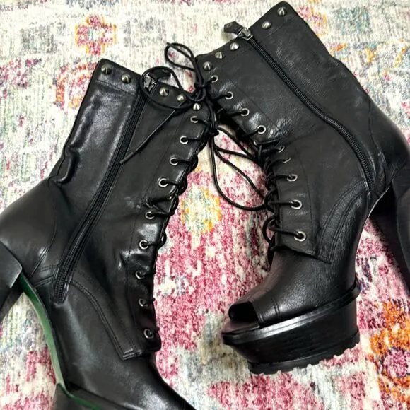 Donald J. Pliner Platform Lace Up Boots