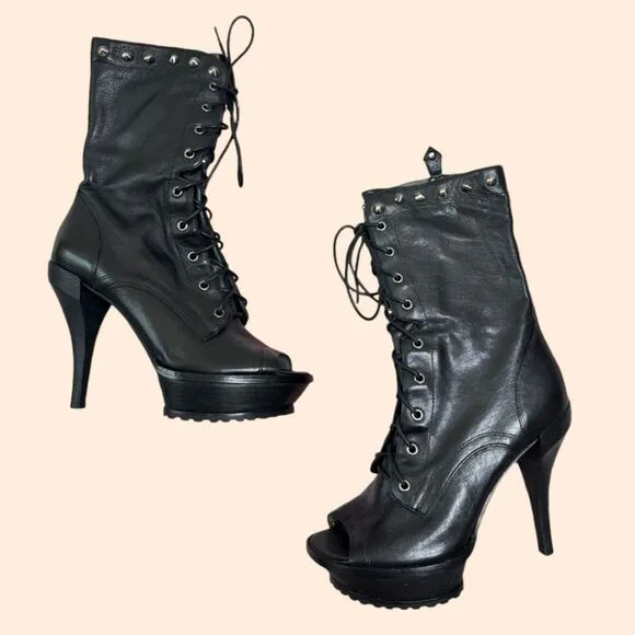 Donald J. Pliner Platform Lace Up Boots