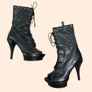 Donald J. Pliner Platform Lace Up Boots