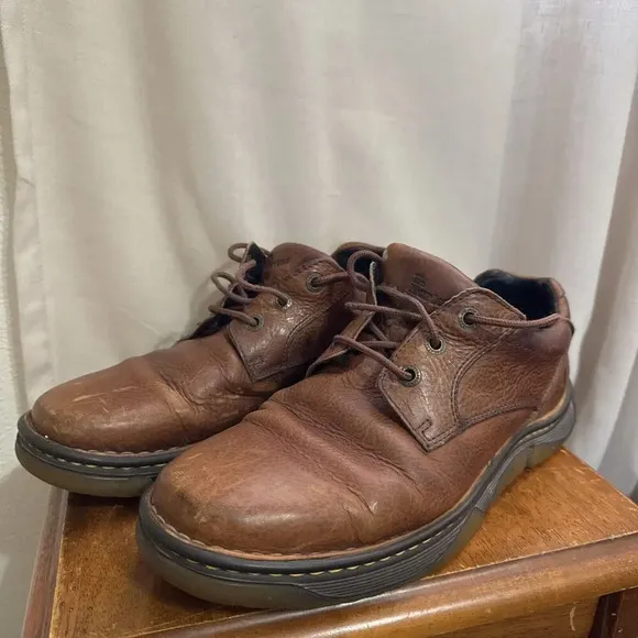 Dr. Doc Martens Mens Work Lug Gum Brown Leather Oxford Size 13 M 47 EU 11487