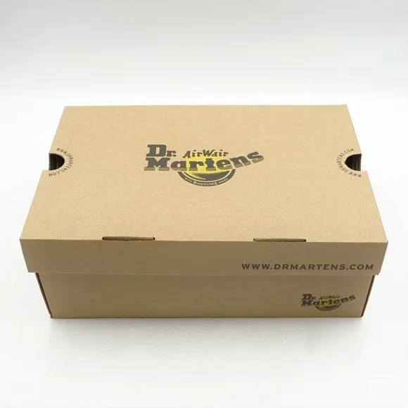 Dr Marten 1460 Greasy Black Lace-Up Boots in box