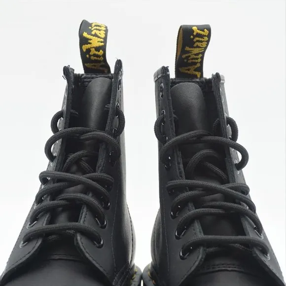 Dr Marten 1460 Greasy Black Lace-Up Boots in box
