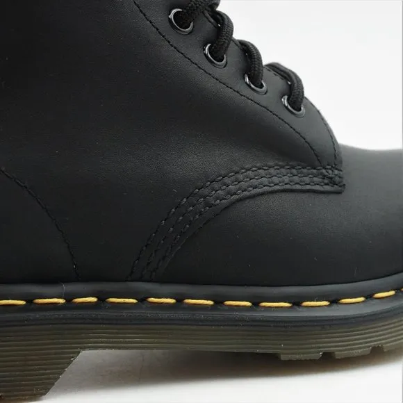Dr Marten 1460 Greasy Black Lace-Up Boots in box