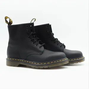 Dr Marten 1460 Greasy Black Lace-Up Boots in box
