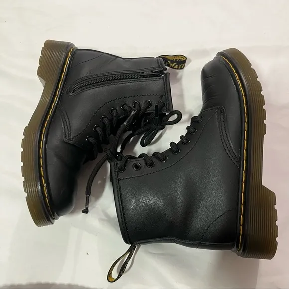 Dr. Martens 1460 Boots Combat Kids Doc Martens Zip Up Lace up Unisex Size 12
