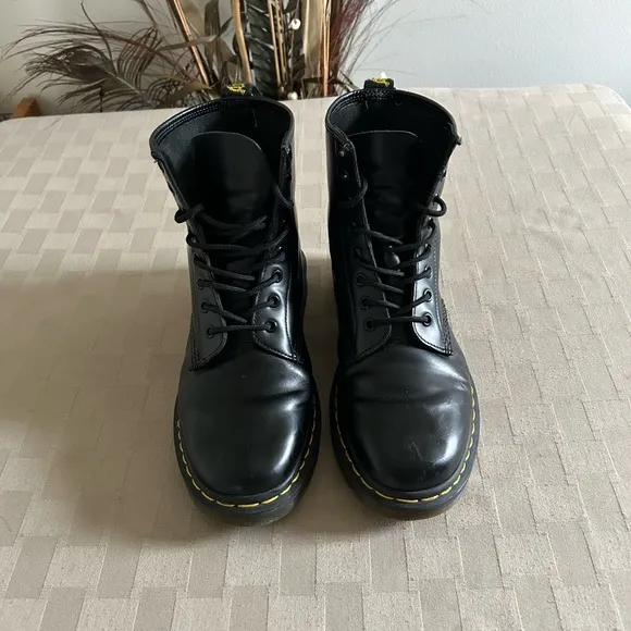 Dr. Martens 1460 Leather Industrial Lace Up Boots