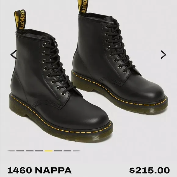 Dr. Martens 1460 Nappa Leather Lace Up Boots
