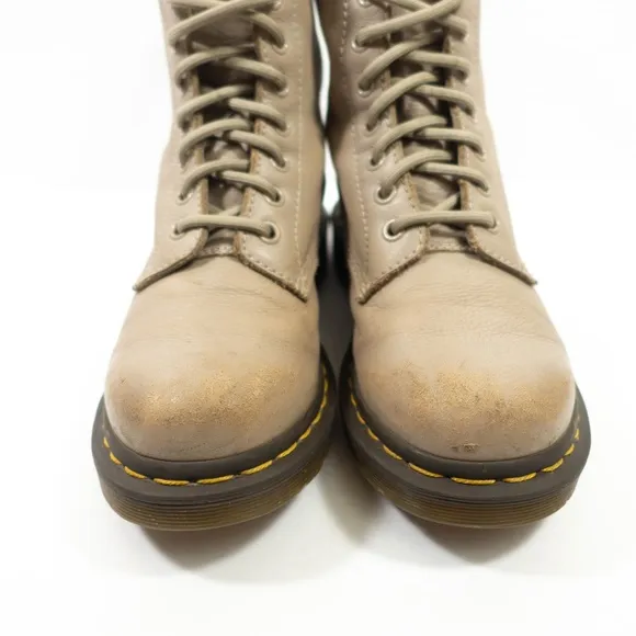Dr Martens 1460 Pascal Leather Lace Up Boots - Women's Size 6