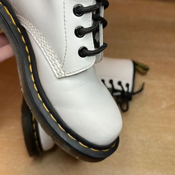 Dr. Martens 1460 Patent Leather Lace Up Boots