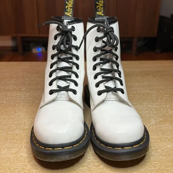 Dr. Martens 1460 Patent Leather Lace Up Boots