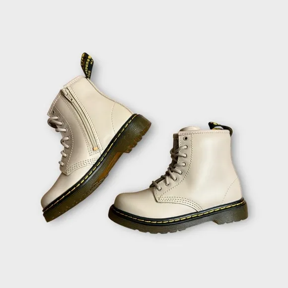Dr. Martens 1460 Taupe Lace Up Ankle Boots