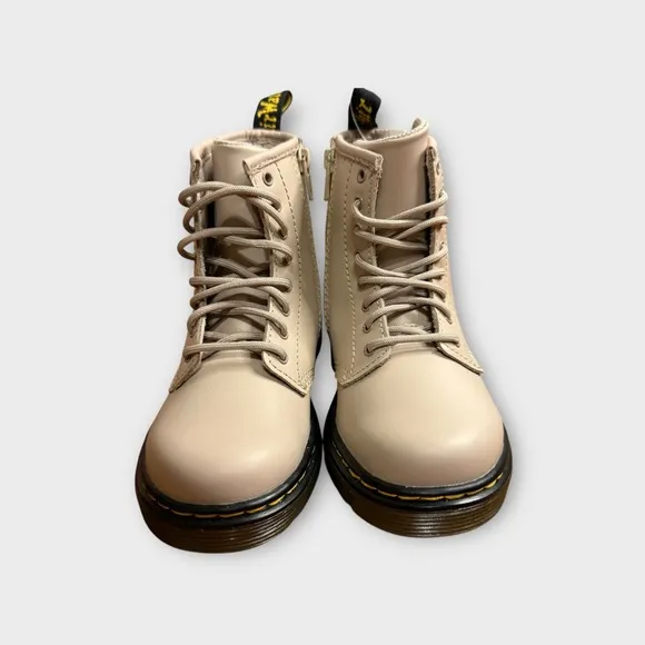 Dr. Martens 1460 Taupe Lace Up Ankle Boots