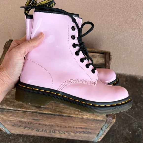 Dr. Martens 26425 Pink Patent Leather Boot
