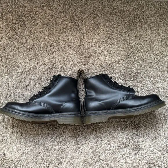 Dr Martens Air Wair Black Bouncing Soles Women’s Combat Lace Up Ankle Boots Sz 6