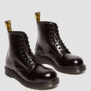 Dr. Martens Black 1460 Analine Leather Boots Women Size 7