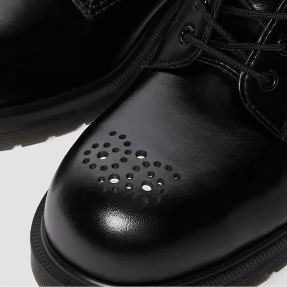 Dr. Martens Black 1460 Analine Leather Boots Women Size 7