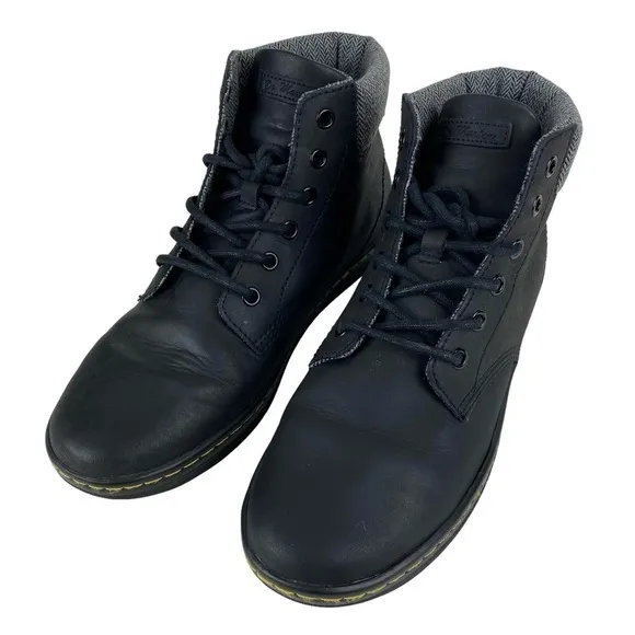 Dr Martens Black Ankle Boots Booties Women’s Size 9 Lace Up