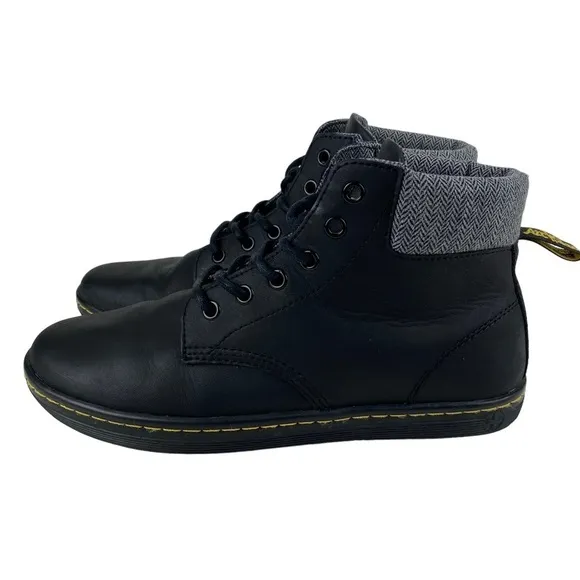 Dr Martens Black Ankle Boots Booties Women’s Size 9 Lace Up