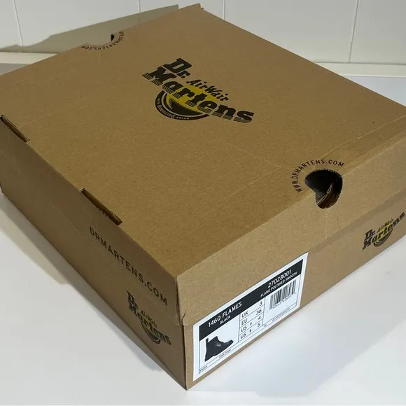 Dr. Martens Black Flame Boots