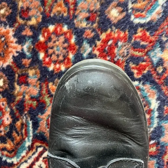 Dr Martens Black Lace Up Boots with Zippers, size 34 EU