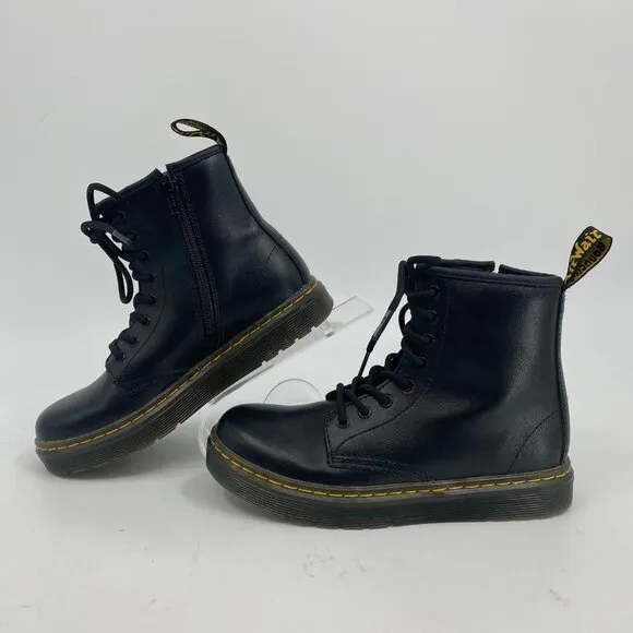 Dr. Martens Black Zavala J Kids Lace Up Boots | Size 2G