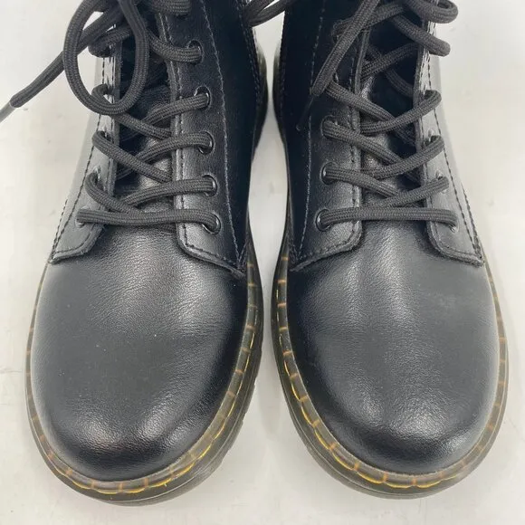 Dr. Martens Black Zavala J Kids Lace Up Boots | Size 2G